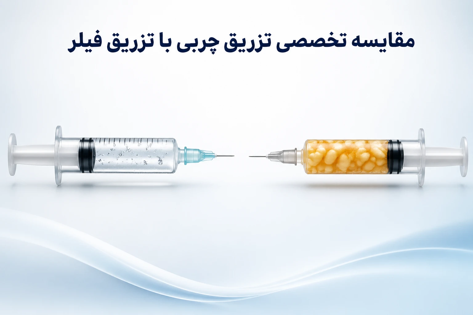 تفاوت تزریق چربی و فیلر